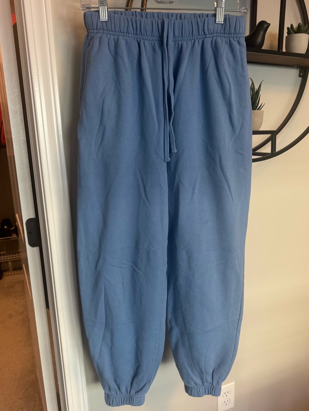 Women’s Blue Drawstring Jogger Sweatpants from Garage size S